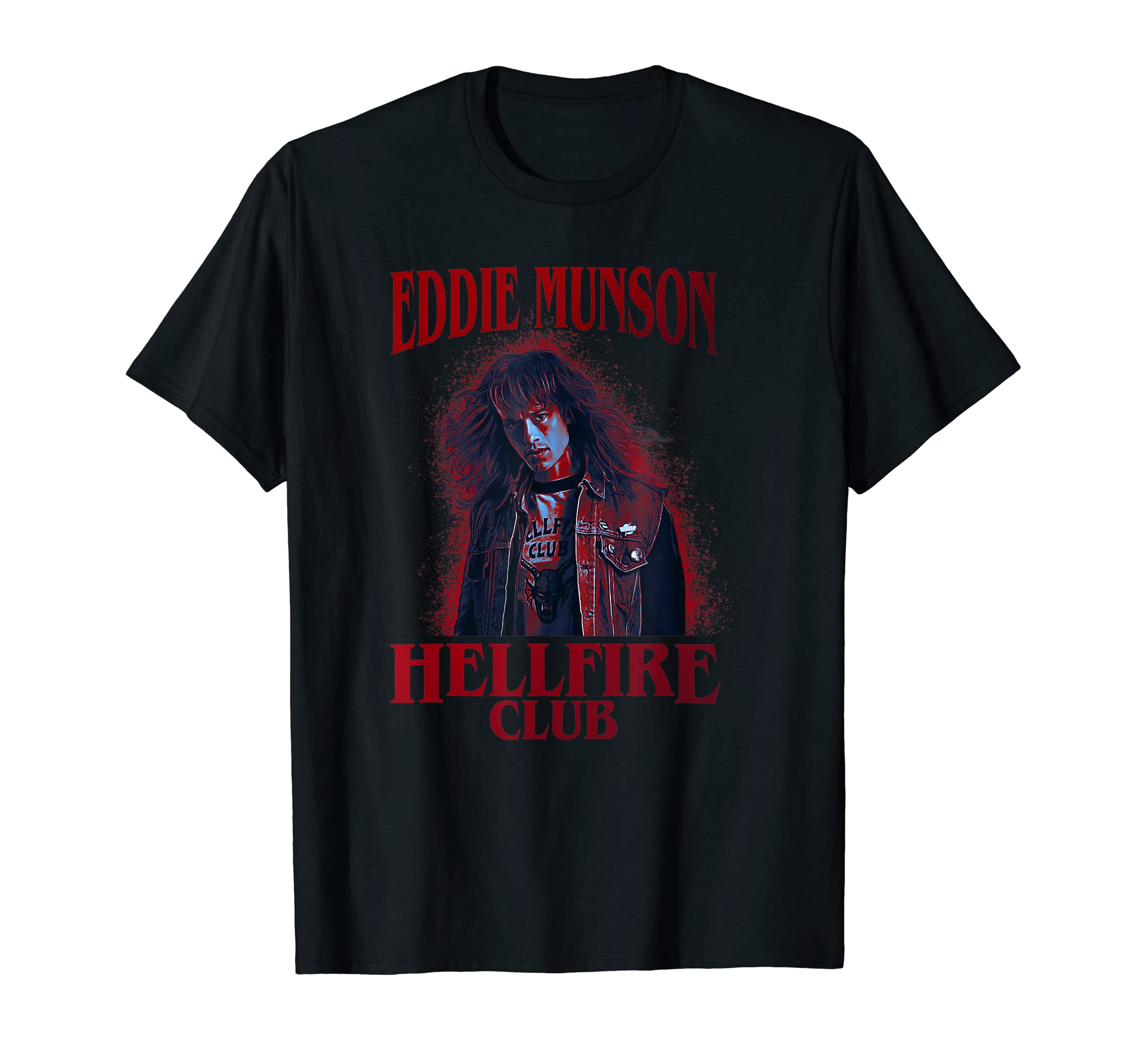 Stranger Things4 Eddie Munson Hellfire Club Blood Splatter T-Shirt