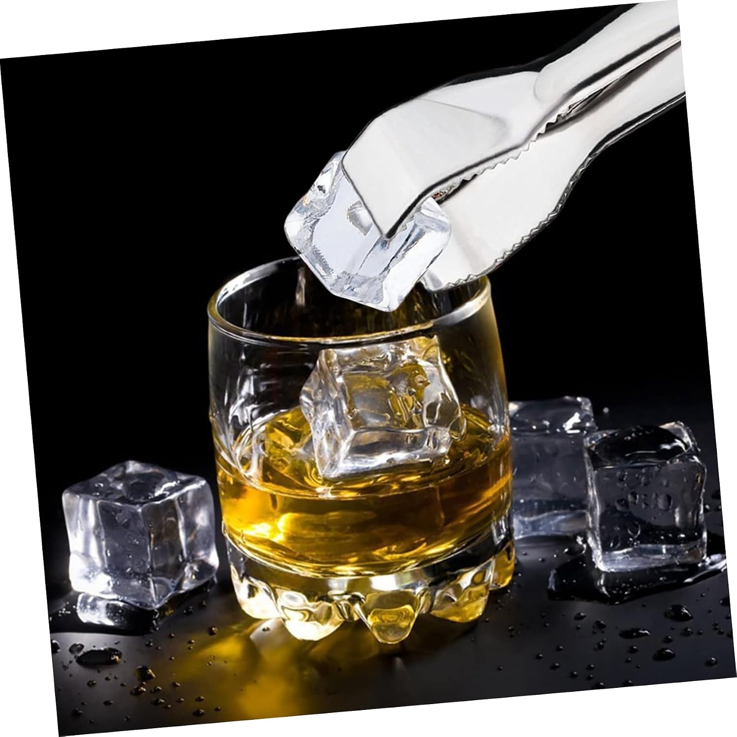Multifunctional Stainless Steel Ice Clip with Sawtooth Grip Food Serving Tool for Bars Restaurants and Home Use Stainless Steel Design for Easy Handling of Ice Cubes and Food Items