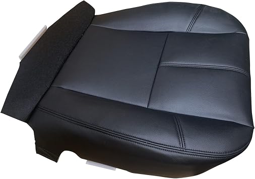 Dunhil Leather Driver or Passenger Side Seat Cover for Chevy Silverado 1500 2500HD 3500HD 2007 2008 2009 2010 2011 2012 2013 2014 Black