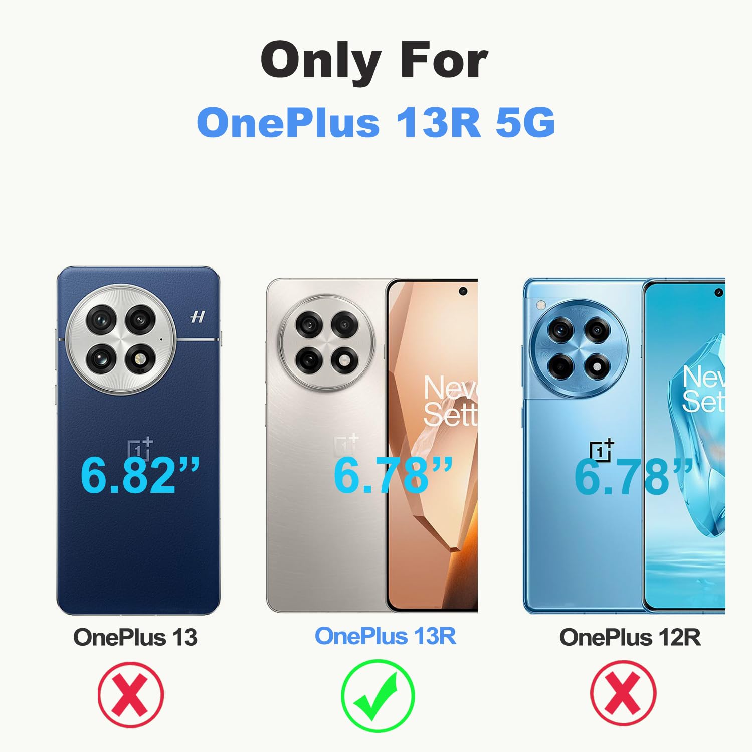 OUEAYIEN For OnePlus 13R 5G Phone Case Wallet With Screen Protecter RFID Blocking Flip Card Women Cell Phone Cover Floral Blutterfly Case For One Plus 13R 5G Plus One 1 Plus