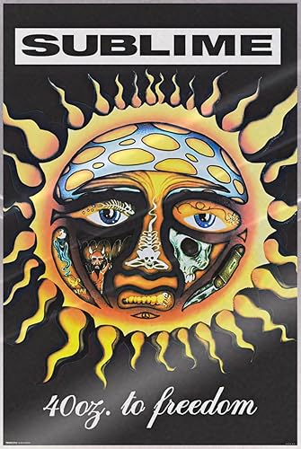 Miniatura 9 de Sublime - Póster musical (40 oz. To Freedom - Portada del álbum) (tamaño: 24" x 36") Sin marco,Póster laminado,Tiras laminadas para póster y