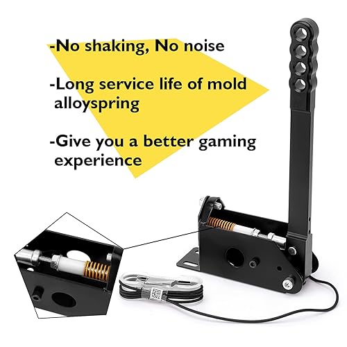 Miniatura 4 de 64 Bit USB PC Racing Sim Handbrake,Compatible with Logitech G27 G29 G920 T500 T300 Linear E Brake for Sim Racing Games DiRT Rally 24,LFS,Project