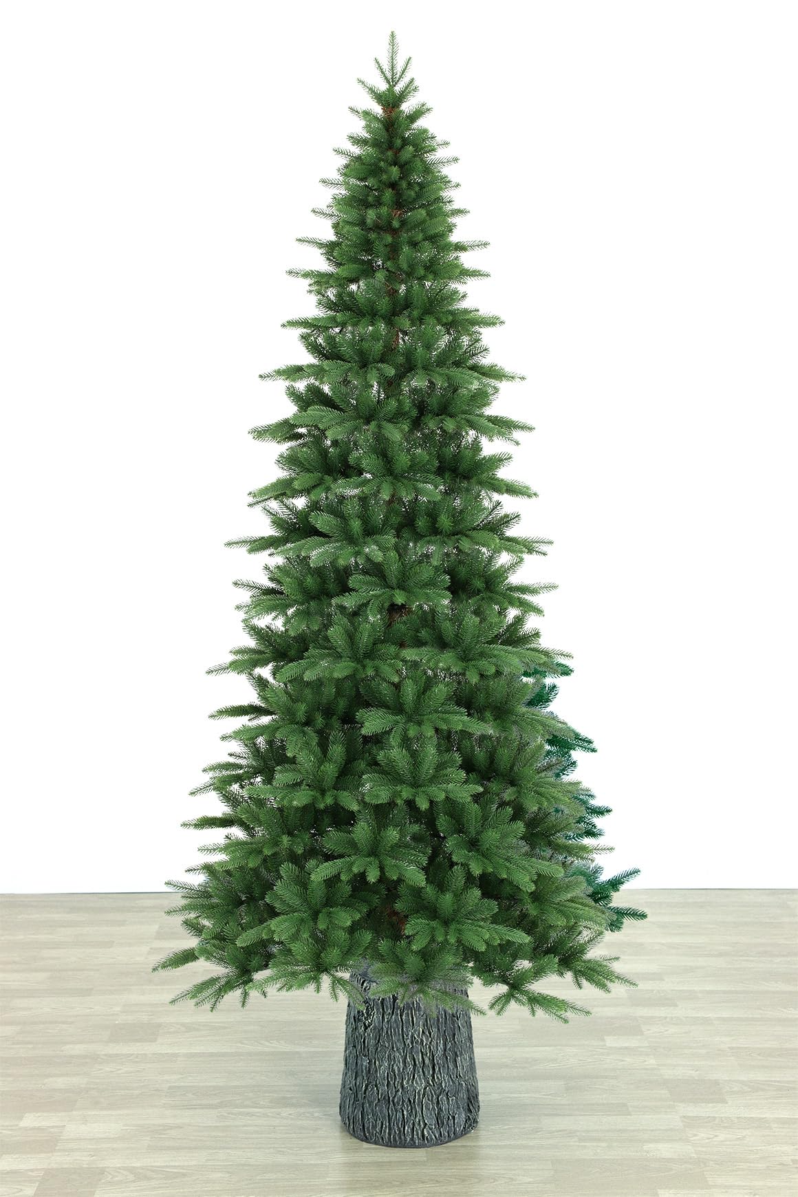 BOP Base Tronco Nature Per Albero Di Natale Effetto Legno Real Touch - Base Rialzata, Ceppo Fino a 210 cm - Supporto Decorativo, Vaso Design Ultra Realistico