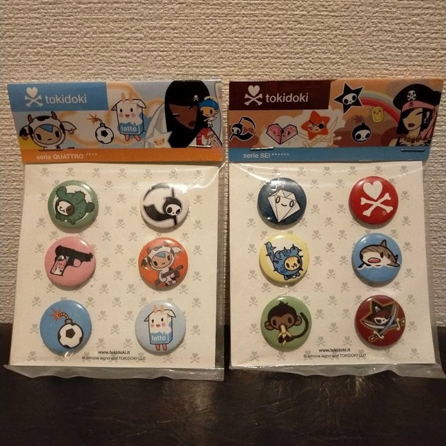 Amazon | TOKIDOKI トキドキ ピンバッジ2袋セット Simone Regno
