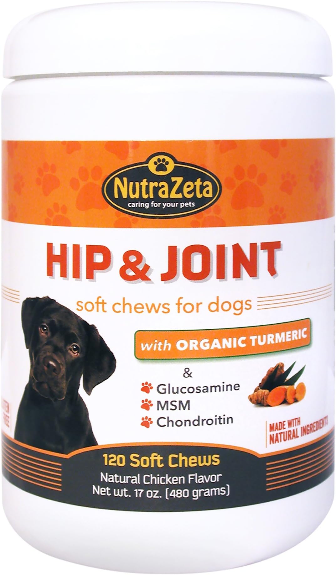 Advanced Glucosamine for dogs with Organic Turmeric, MSM, Chondroitin, Hip and Joint Supplement, Natural Anti-Inflammatory, Arthritis Pain Relief, Helps Mobility & Hip Dysplasia, 120 soft chew treats