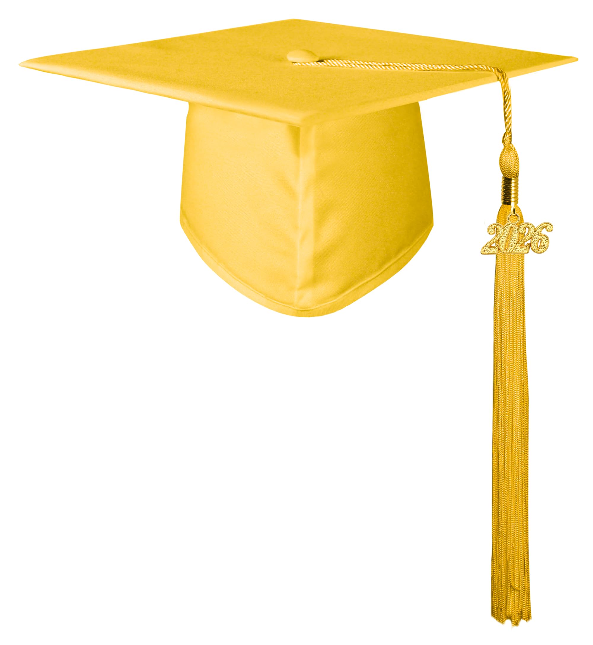 GraduationMall Matte Kindergarten &amp; Preschool Graduation Cap for Kids with 2026 Tassel Black