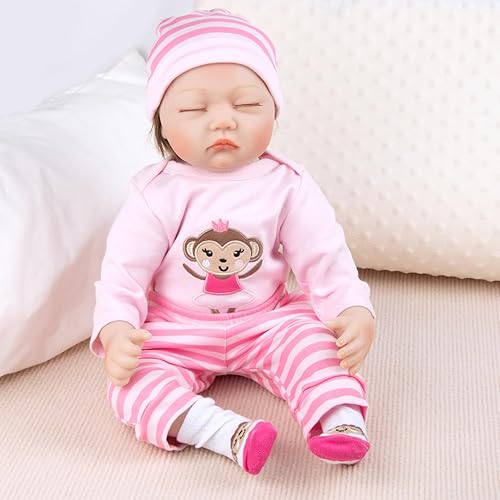 Miniatura 5 de Ropa de muñeca Reborn para niña de 20 a 22 pulgadas, conjuntos de ropa de muñeca recién nacida