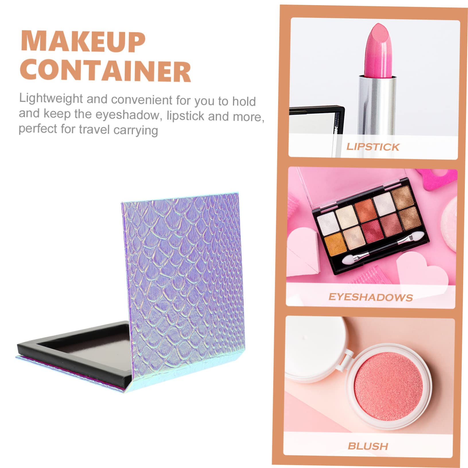 Beavorty 3pezzi Palette Ombretto Vuota Per Makeup Design Per Ombretti Blush e Compatte