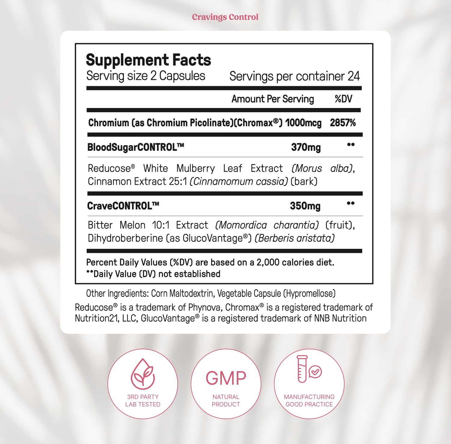 Happy Mammoth Ultimate Cravings Control, Chromium Supplement, 48 Capsules — Amazon image 7