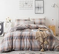 Vista 12 de Susybao - Juego de funda de plumón de 3 piezas 100 % algodón natural. Tamaño King Queen Juego de ropa de cama estampada en colores. 1 funda