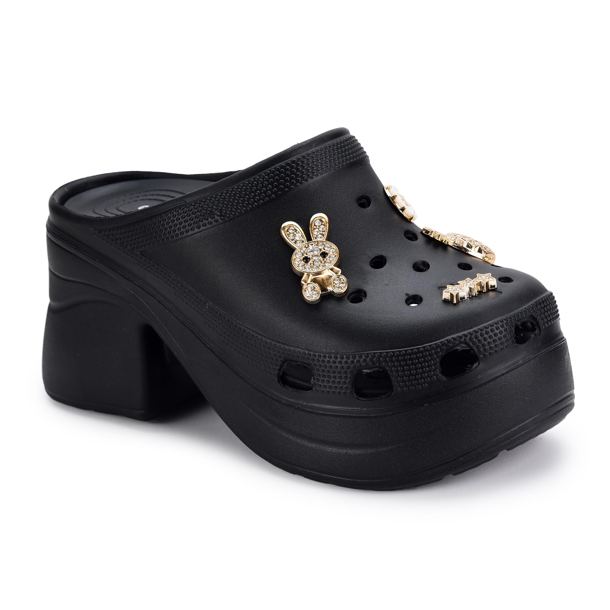 Greentech Aura Block Heel Platform Clogs for Women|Slip-On Chunky Mule Clogs | Casual & Trendy Footwear for Women & Girls | Comfortable Insole | Stylish Heels for Women | Waterproof-image-13