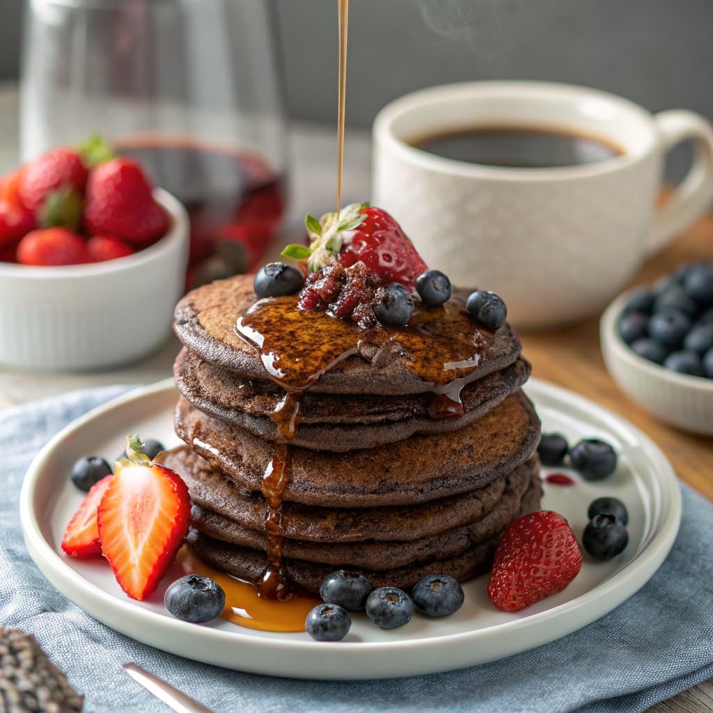 PEScience Protein Pancake Mix for Protein Waffles and Pancakes, Just Add Water, Whey and Casein Blend, Amazing Taste and Fluffy Texture - Dark Chocolate, 36 Servings, 87.4 Ounce (Pack of 1)