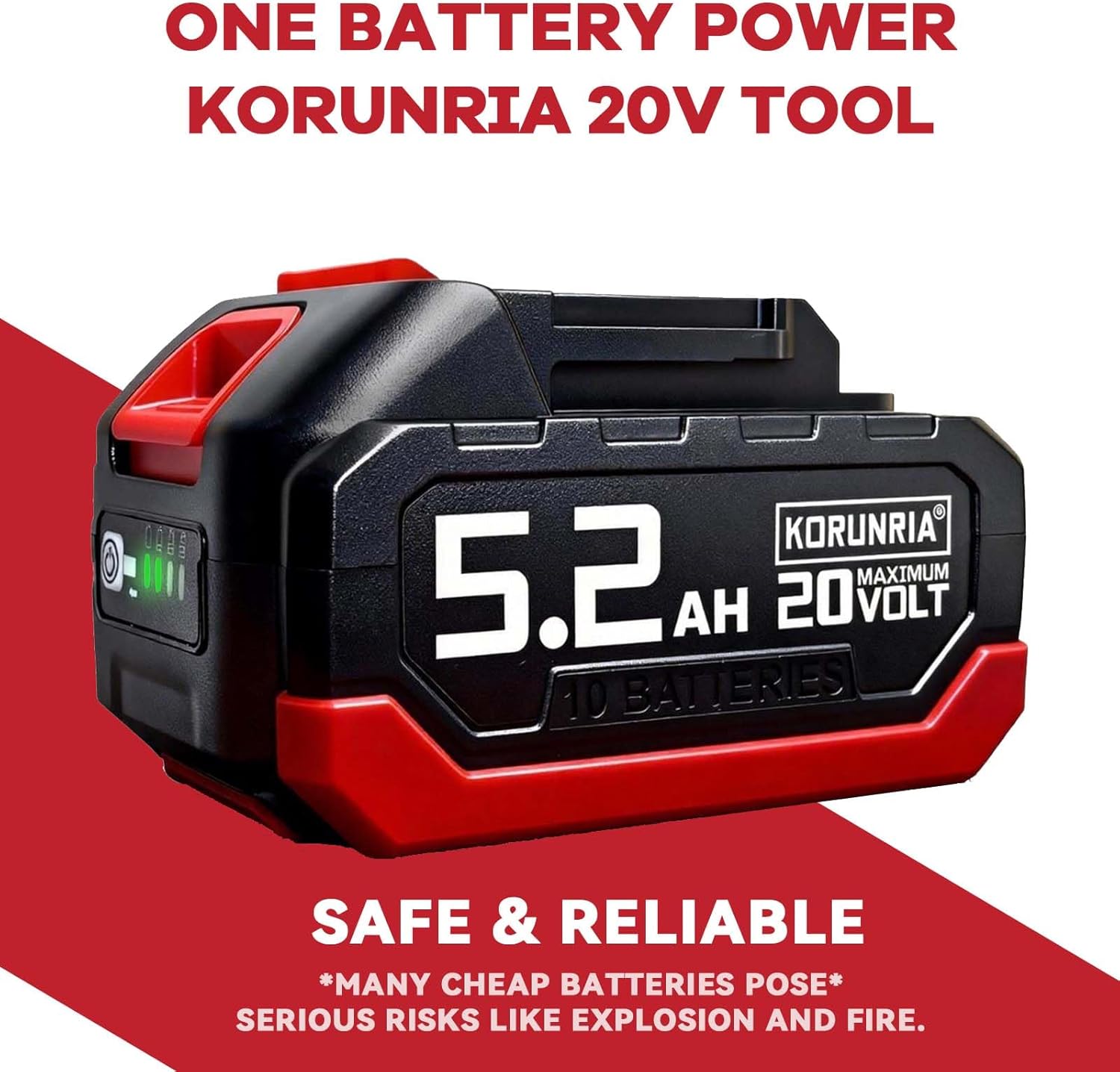20V Cordless Weed Wacker with Brushless Motor, Electric Weed Wacker Battery Powered, 3-in-1 Brush Cutter & Edger & Lawn Mower with Two 5.2Ah Batteries and Charger, 30+Mins, K&GO Force (Two Batteries)