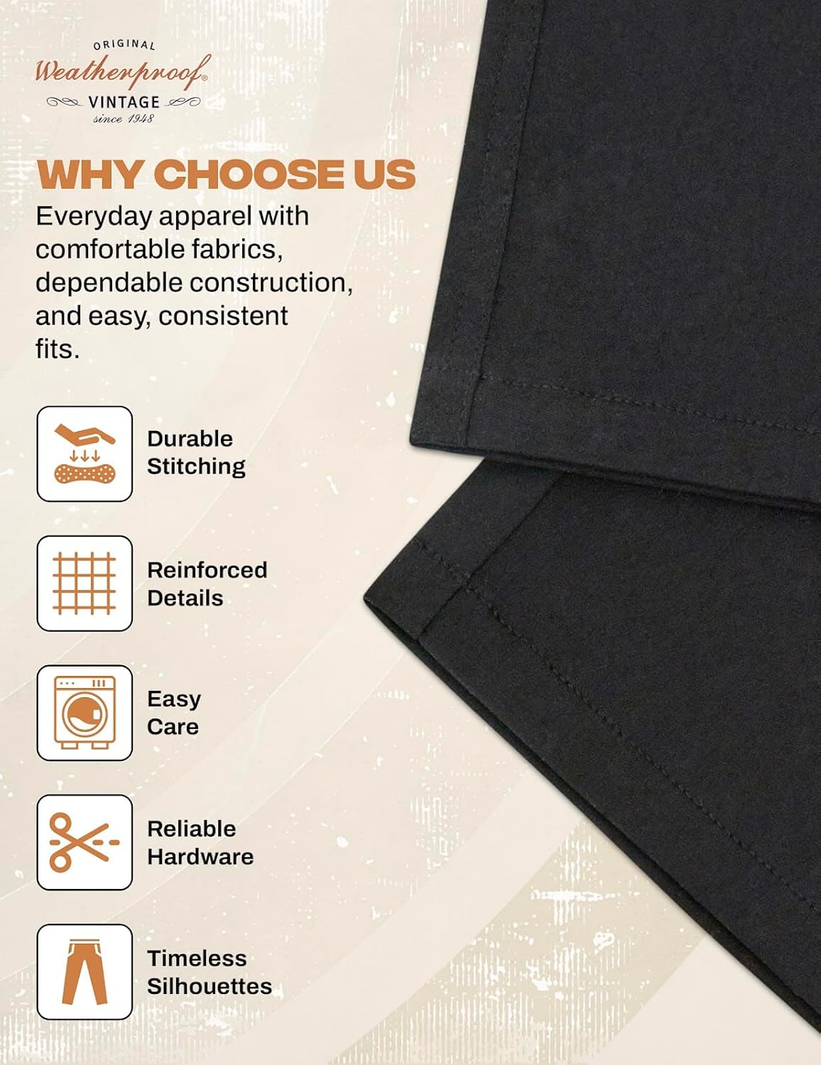 Weatherproof Vintage Casual Hiking Pants for Men - Lightweight Stretch Travel Mens Work Pants with Utility Cargo Pocket - Image 7