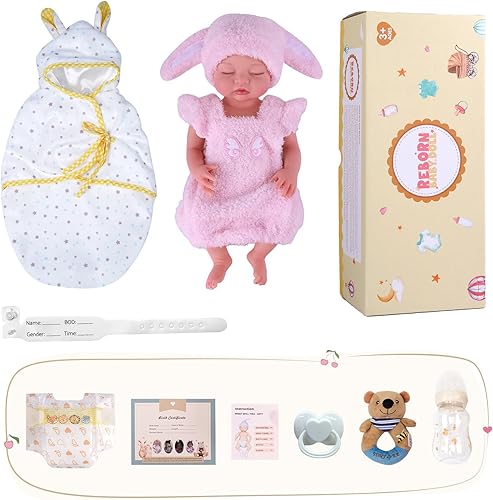 Miniatura 8 de BABESIDE Silicone Baby Doll - 16 Inch (Weight 4.9 Lb) Reborn Baby Dolls Silicone Full Body Platinum Silicone Weighted Realistic Sleeping Newborn
