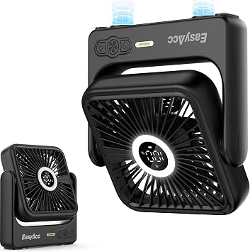 EasyAcc Magnetic Cruise Approved Fan, 5000mAh Travel Fan Rechargeable