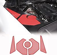 Vista 8 de Cubierta del panel lateral del motor compatible con Chevrolet Corvette C8 2020-2025, cubiertas traseras del motor, accesorios de decoración
