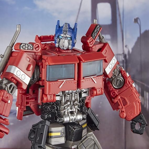 Transformers Toys Studio Series 38 Voyager Class Bumblebee Movie Optimus Prime Action Figure - Ages 8 and Up, 6.5-inch