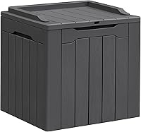 Vista 35 de Greesum Caja de 31 galones para exteriores, cajas de almacenamiento para exteriores para todo tipo de clima, para muebles de patio, caja de entrega