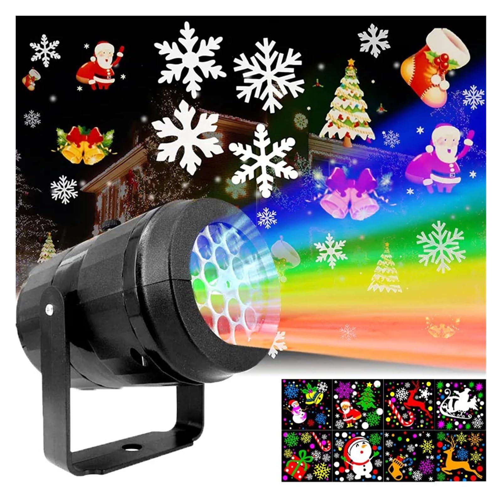Projecteur Lumineux de Noël, Lampe de Projection à LED pour extérieur, décoration de Noël, Flocon de Neige, fête, Jardin, Mur de fête