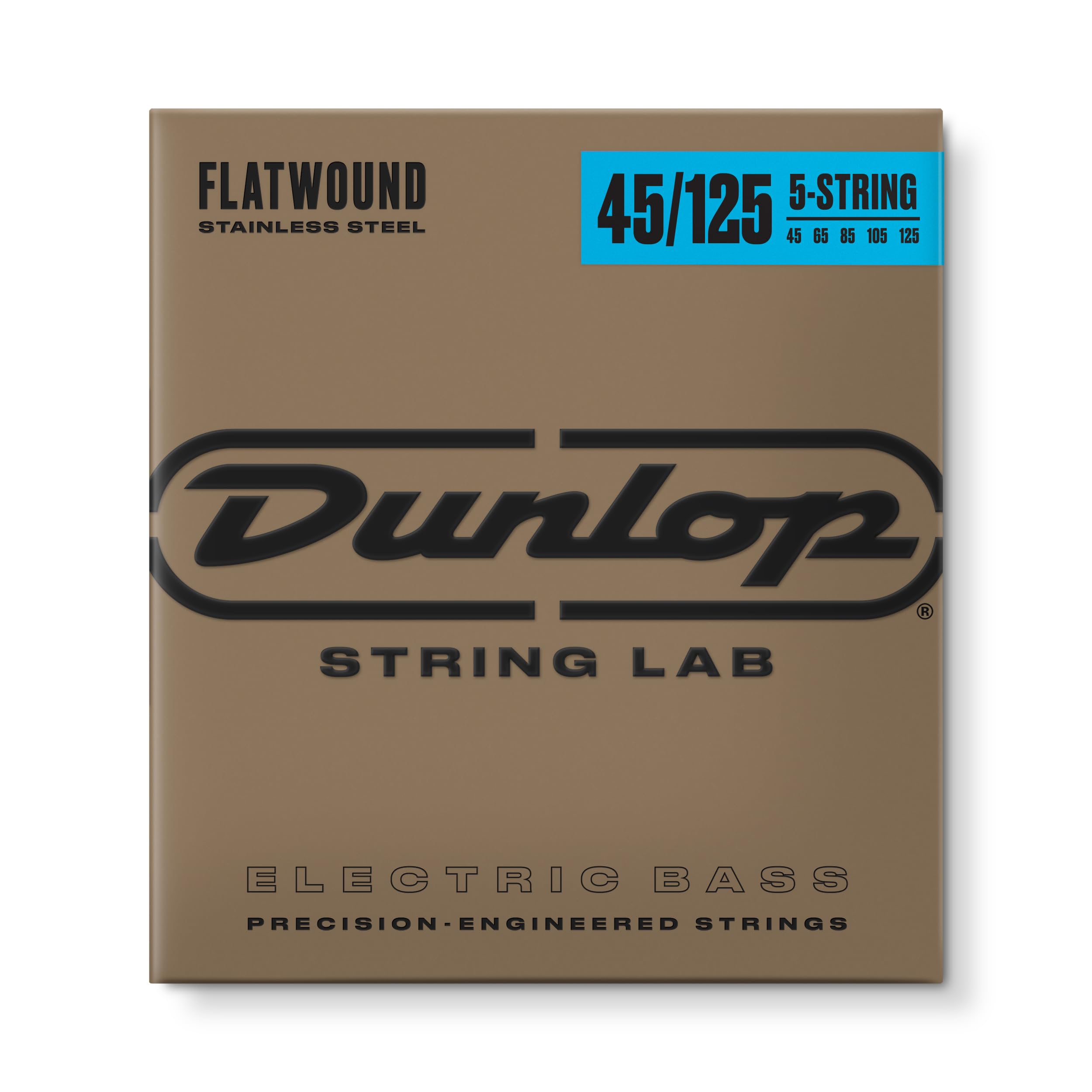 Dunlop DBFS45125 Flatwound Bass Strings, Medium