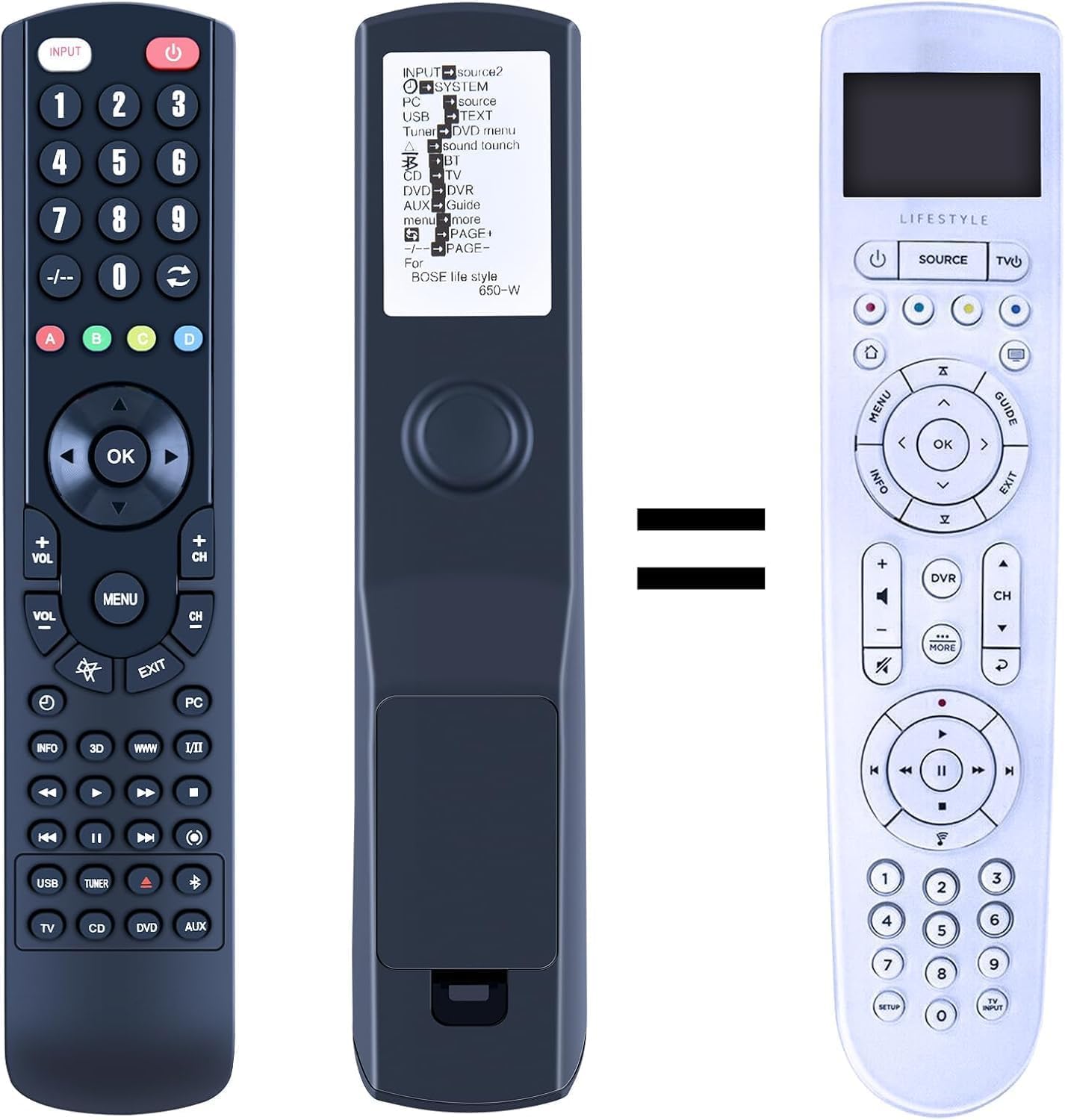 Télécommande de remplacement pour Bose Lifestyle 650 600 550 noire - 7