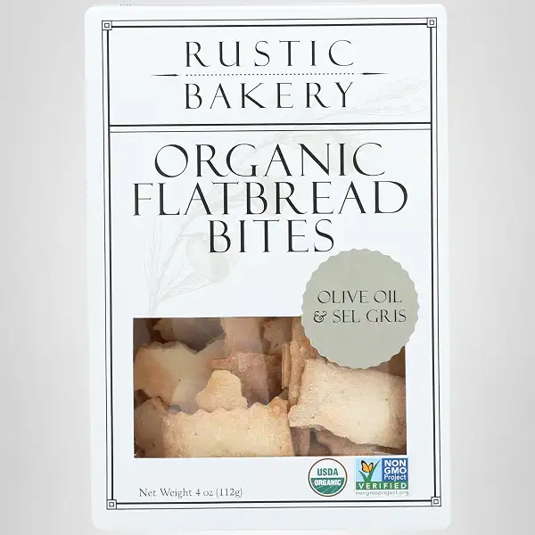 Flatbread Bites Olive Oil Sel Gris Organic, 4 Ounce 9