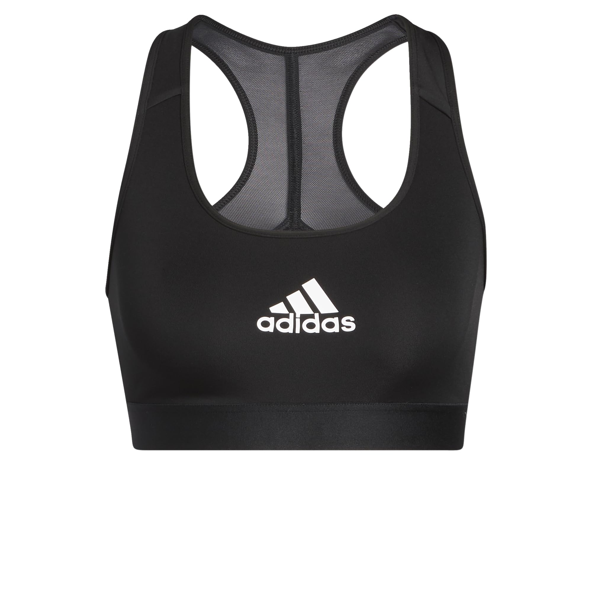 Adidas Women's Pwr Ms Sports Bra, Black/White, XXS