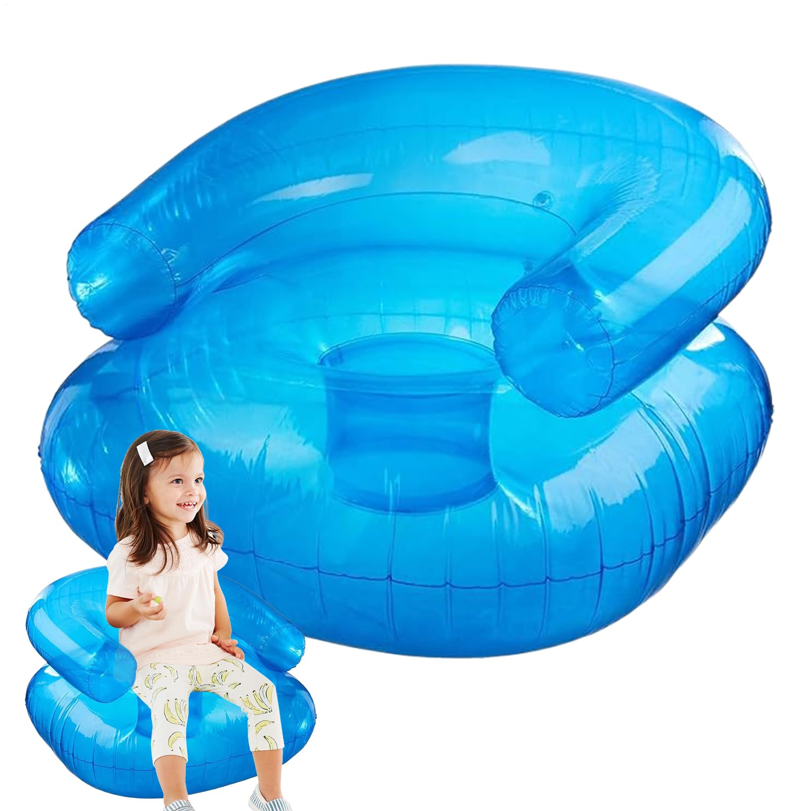 Inflatable Pool Floats Chair, Inflatable Chair For Kids, Waterproof Inflatable Booster Seat For Kids | 220 Pounds High Load Capacity, Comfortable Seating For Beach, Outdoor