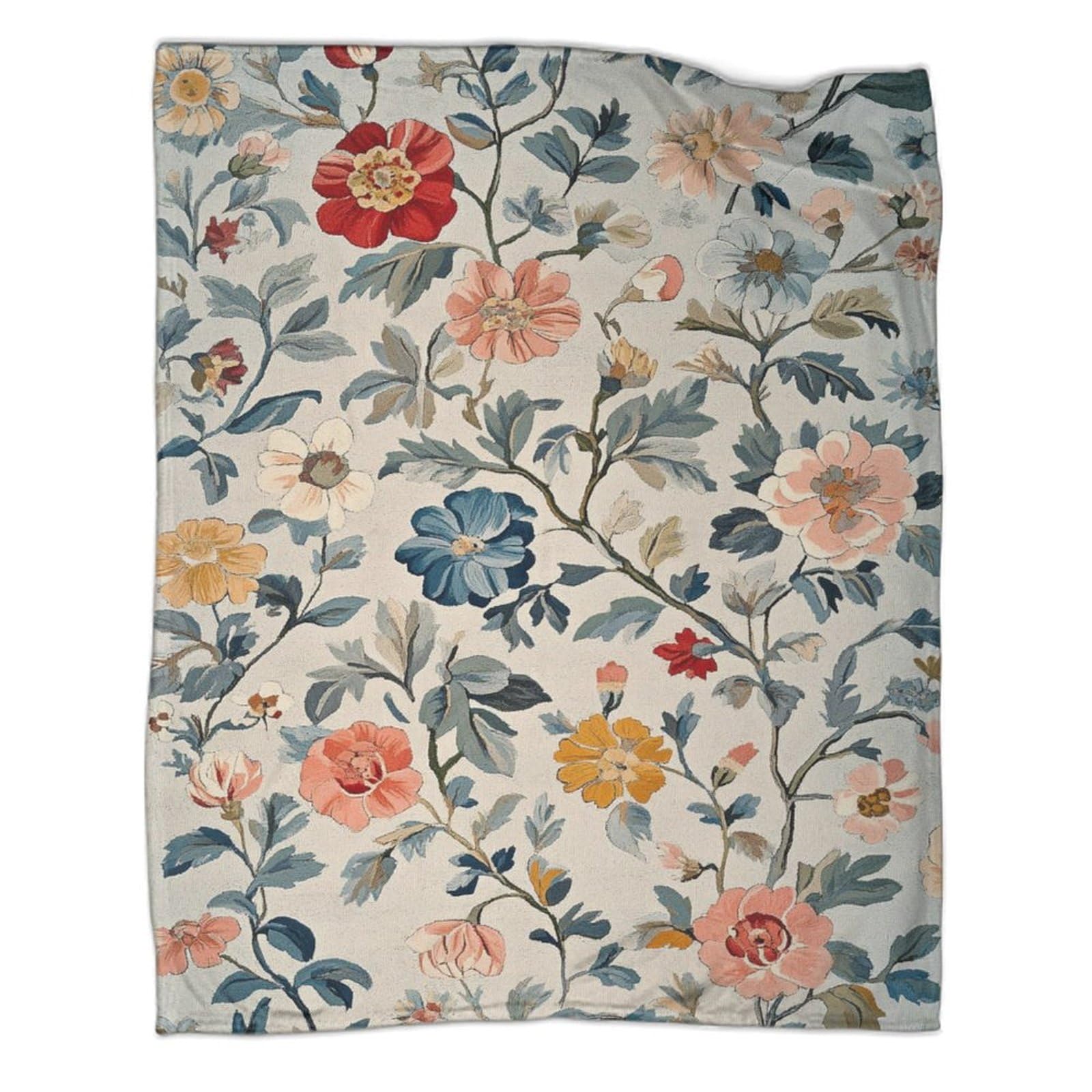 Couverture en flanelle fleurs finis les plaids rêches et froids