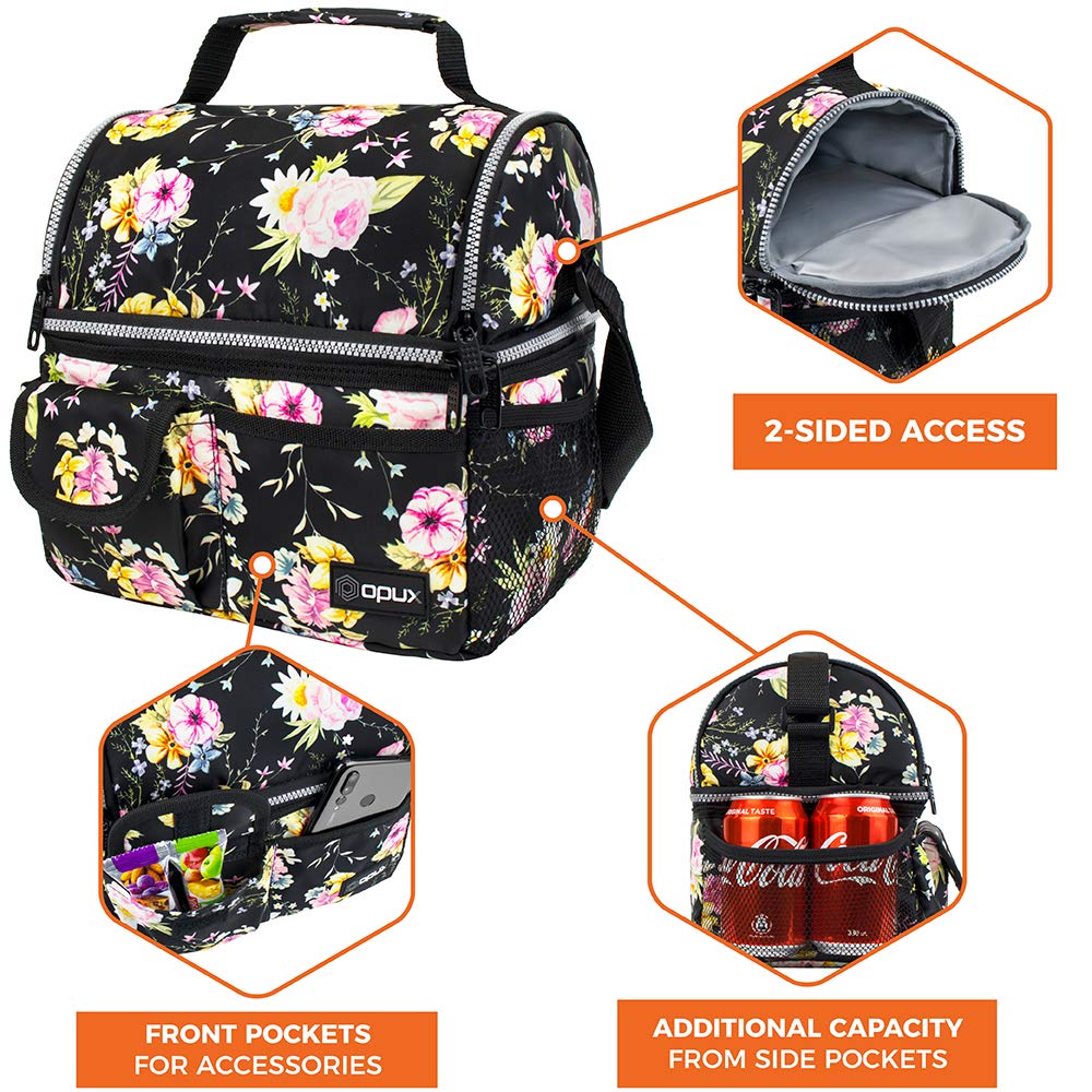 Stylisierte Lunchtasche Aus Cord Mit Großer Kapazität – Isoliert, Wasserabweisend & Perfekt Für Arbeit, Schule Oder Picknick