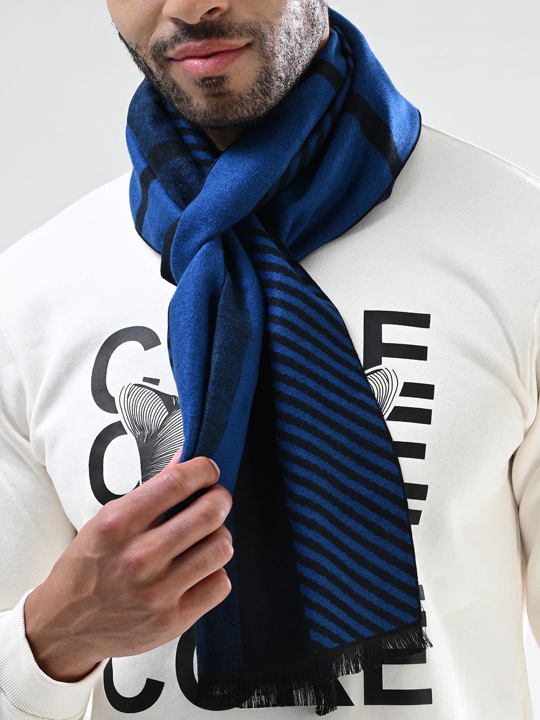 Cazzano Striped Men's Muffler for Winter Best Pack Of 1-picture-16