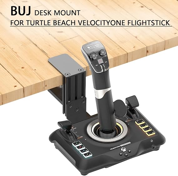 Desk Mount for SimTask Farmstick,WINWING URSA Minor Airline,URSA Minor Space Joystick,Compatible with Logitech G Extreme 3D Pro,Turtle Beach VelocityOne Flightstick,Thrustmaster T.Flight HOTAS One