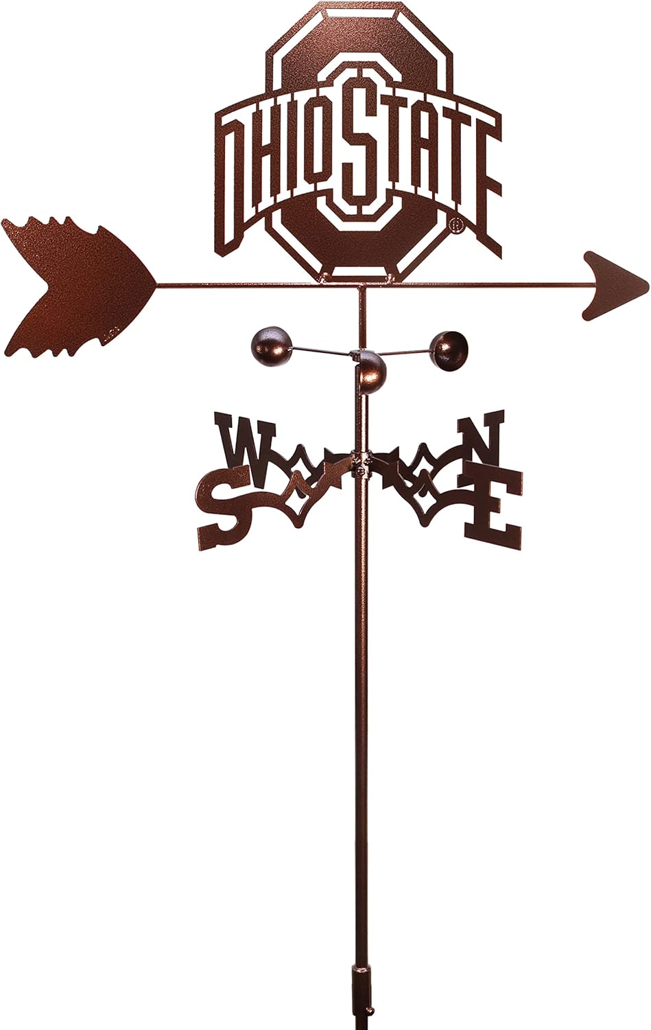SWEN Products Ohio State Buckeyes Weathervane (Garden Stake Included)