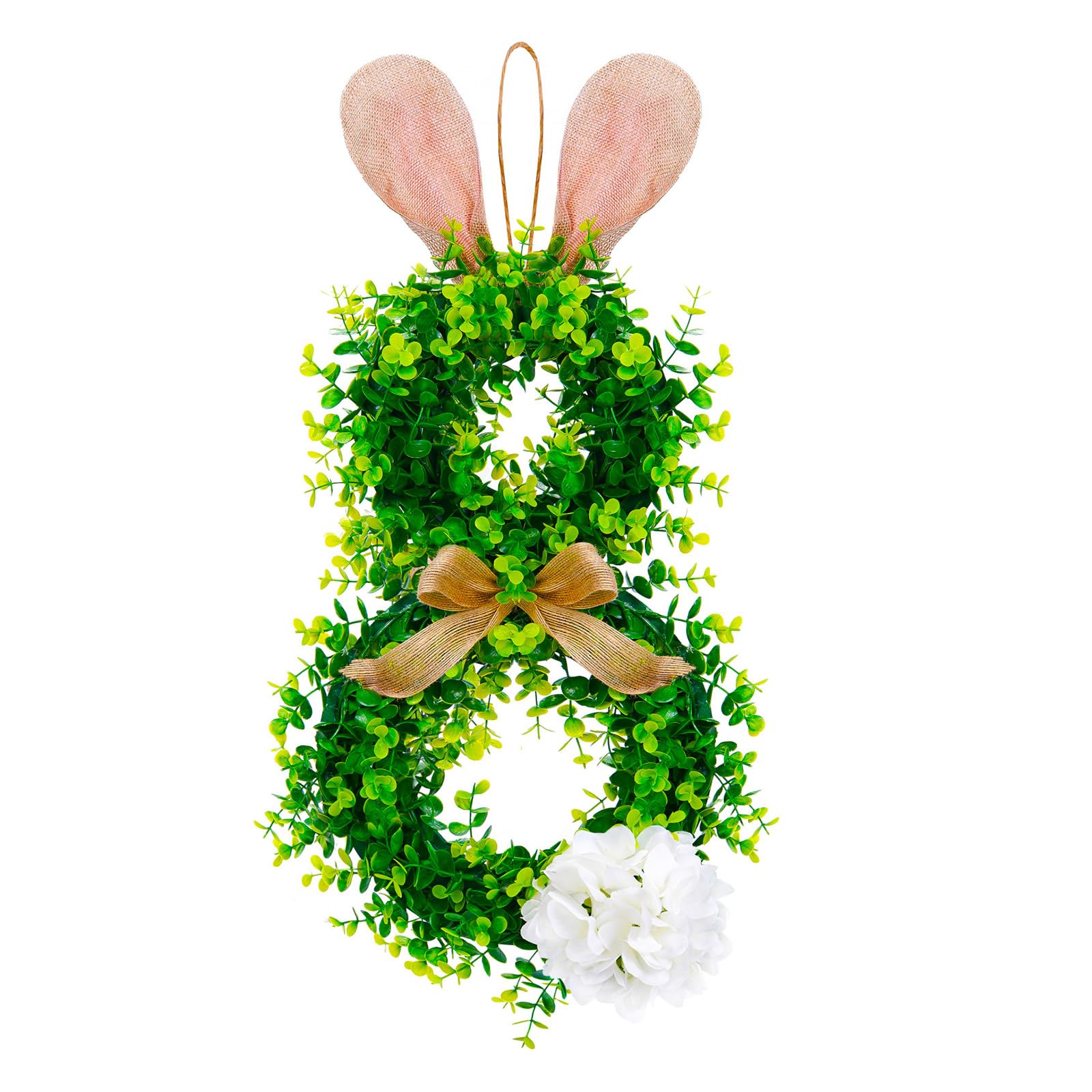 Tsophreniq Decoration Ears Wreath Window Display Festive Wreaths Ornament Decorative Hanging Decor for Wall Door Create an Easter Atmosphere
