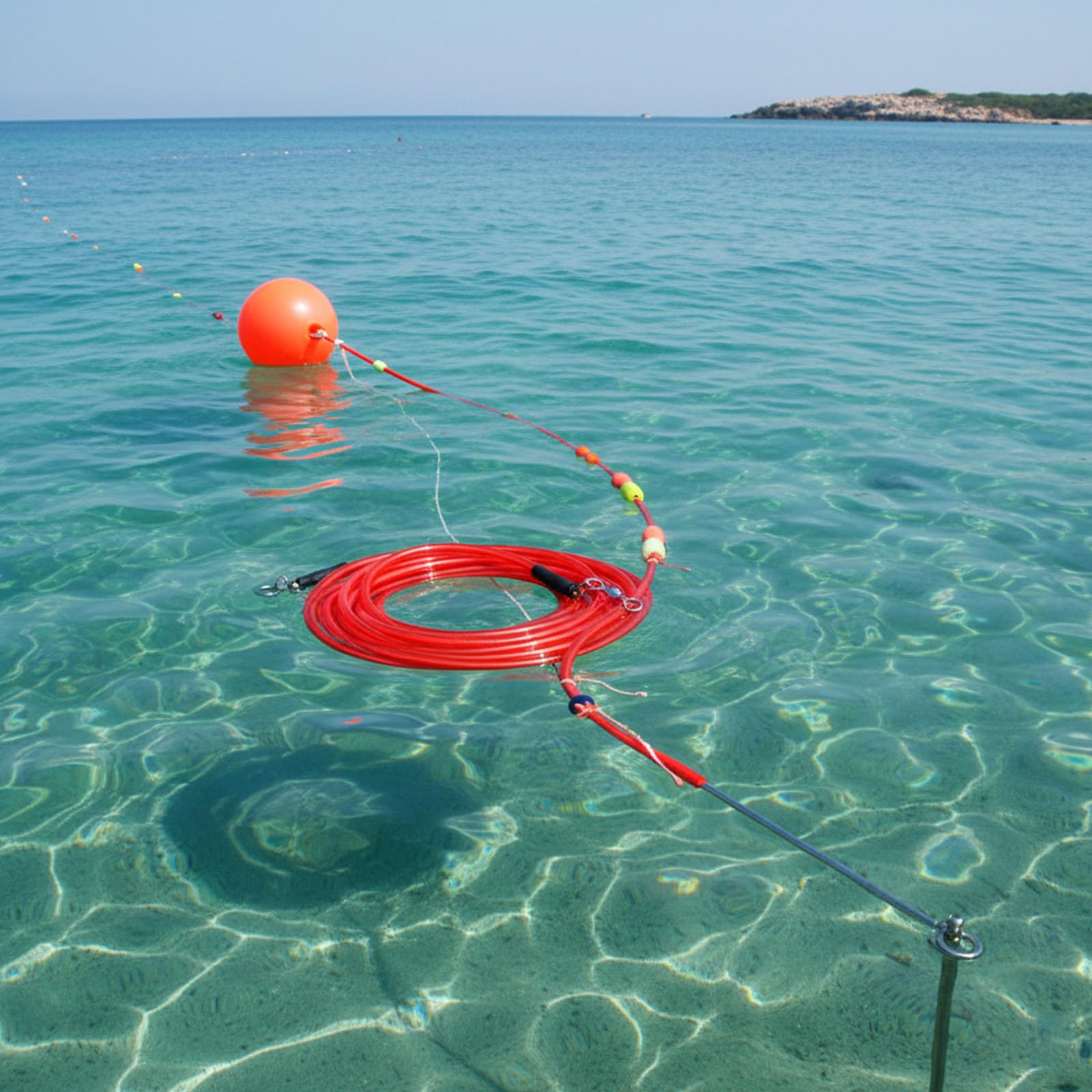 Corda galleggiante in PVC ad alta galleggiabilità, flessibile per pesca in acqua salata, attività marine e barche ormeggio, design leggero, alta galleggiabilità, pesca galleggiante