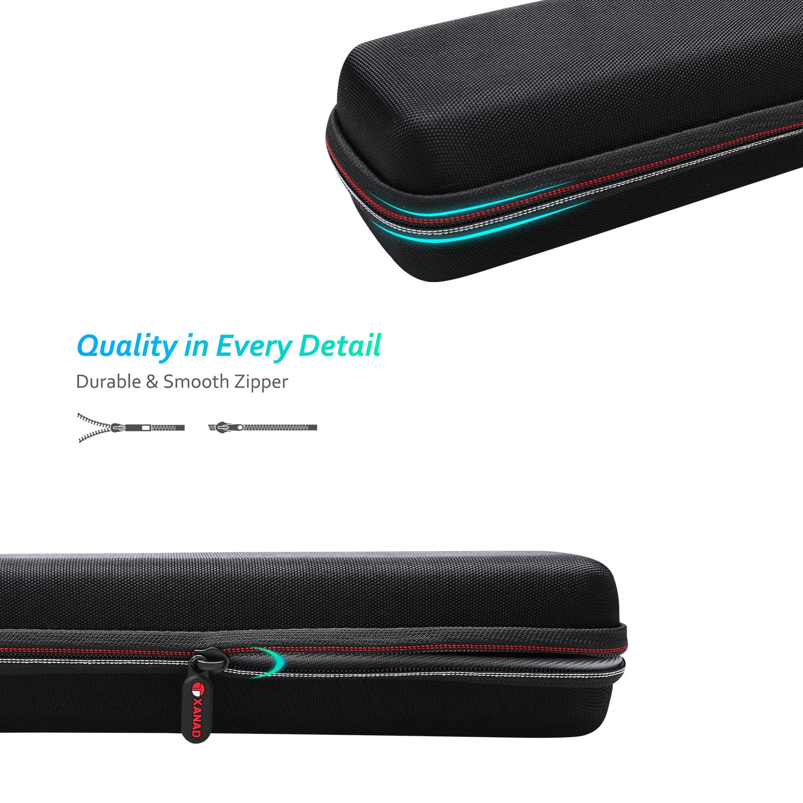 XANAD Funda para Escáner Portátil Brother DS-940DW, DS-640, DS-740D, Estuche de Transporte para Escáner de Documentos A4 Doble Cara, Bolsa de Almacenamiento y Protección (Gris)