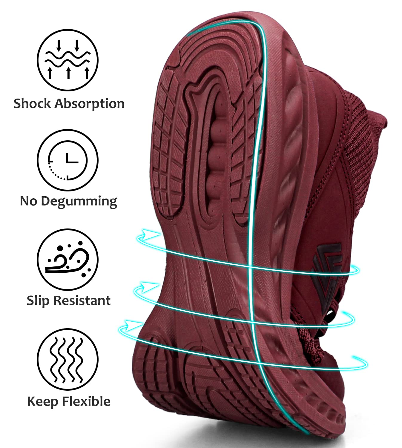 Giniros Sneakers Donna Scarpe Running Ginnastica Donna Corsa Camminata Trekking Tennis Outdoor Fitness Sportive Palestra Scarpe da Lavoro Leggere Traspiranti Casual Scarpe Comode Donna per Jogging