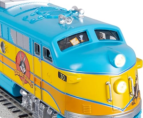 Miniatura 10 de Lionel Looney Tunes Freight LionChief 5.0 - Juego de tren eléctrico de calibre O con Bluetooth y control remoto