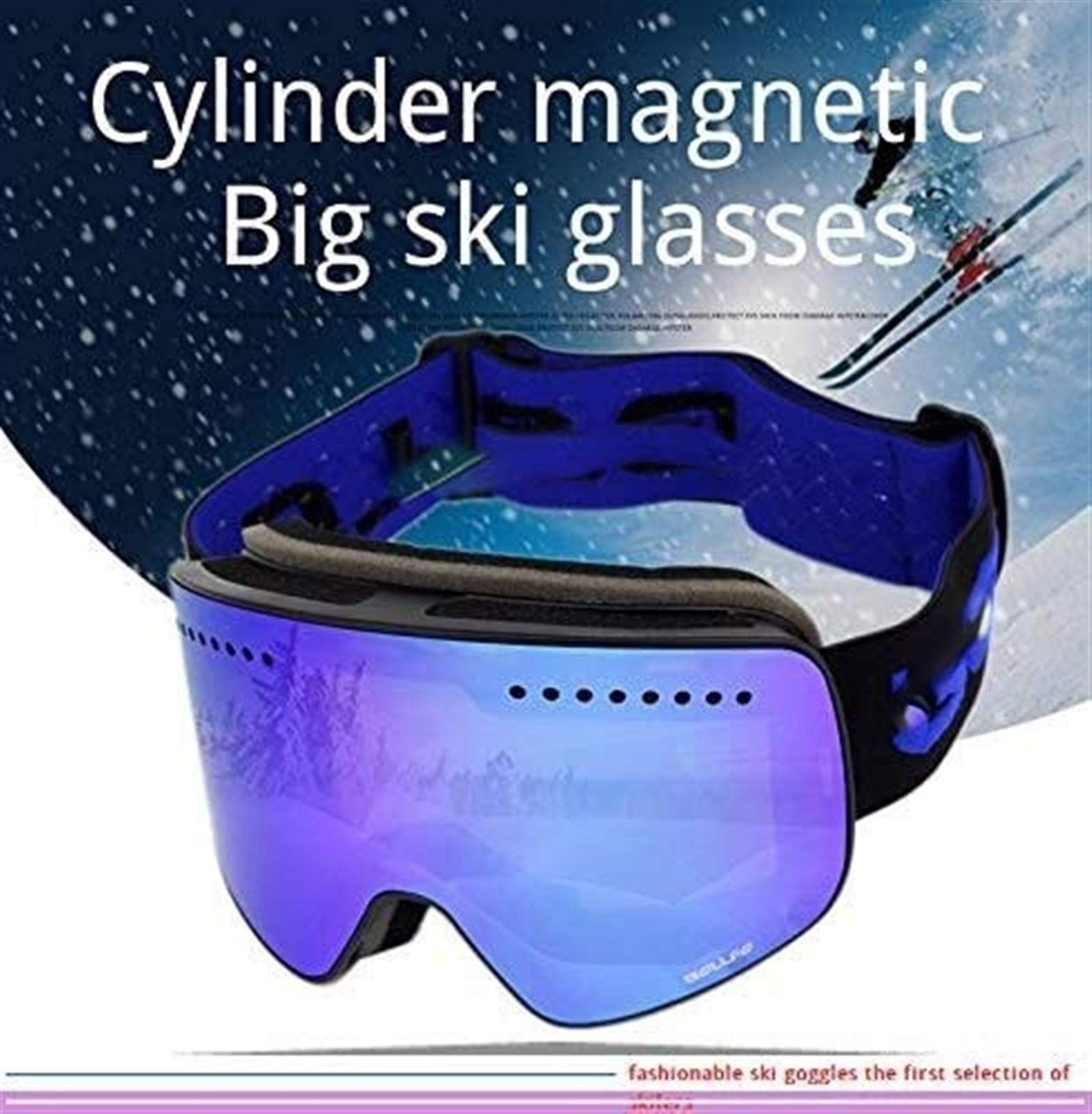 Lunettes de Ski Ultra-ventilées pour Enfants réglables pour Enfants Snow Snowboard Snowboard Lunettes de Sport - pour Les Jeunes Enfants et Adolescents compatibles avec Un Casque Lunettes de Moto Ski