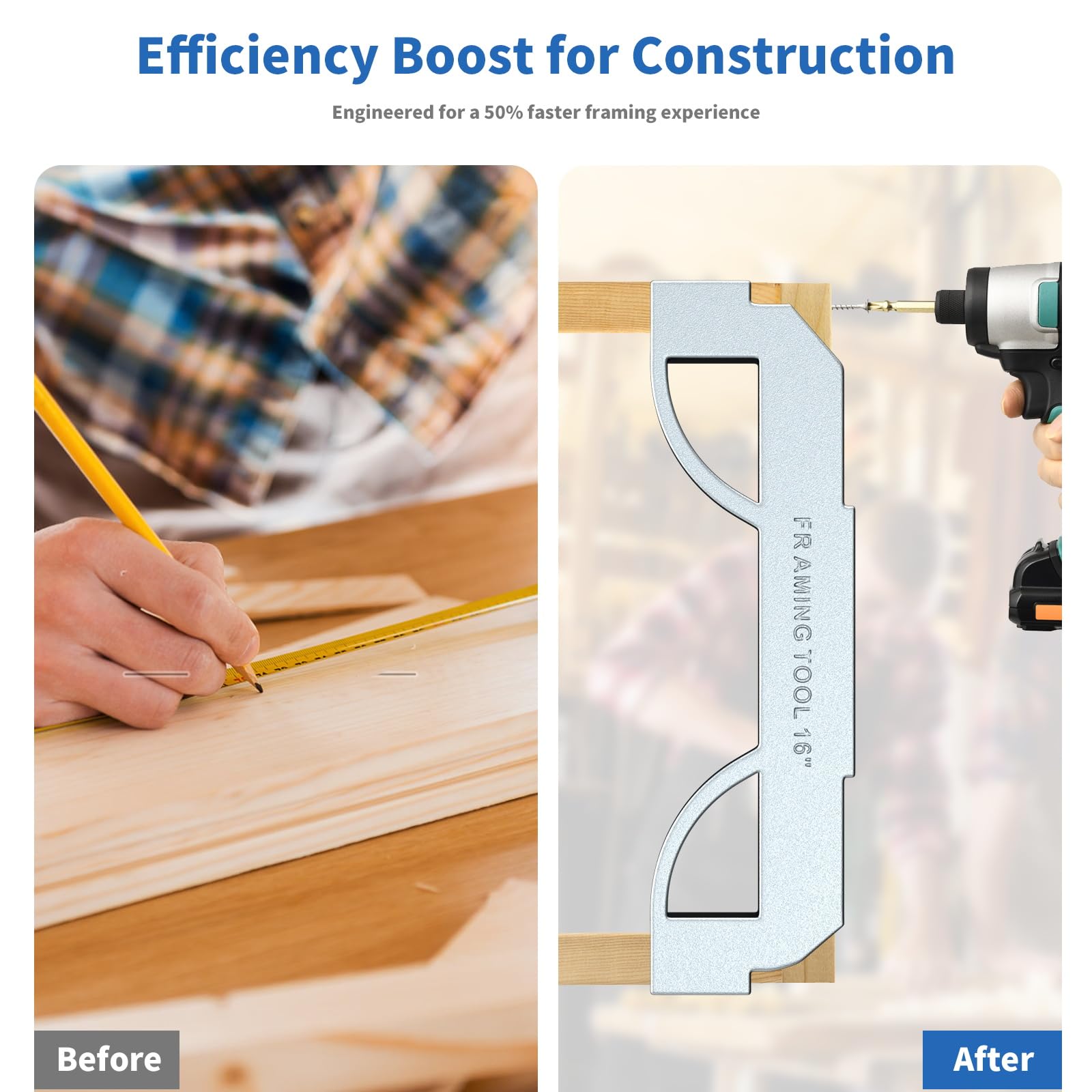 Framing Layout Tools Snapklik.com : Framing Tools, 16 On-Center Stud Layout Tool, Premium ...
