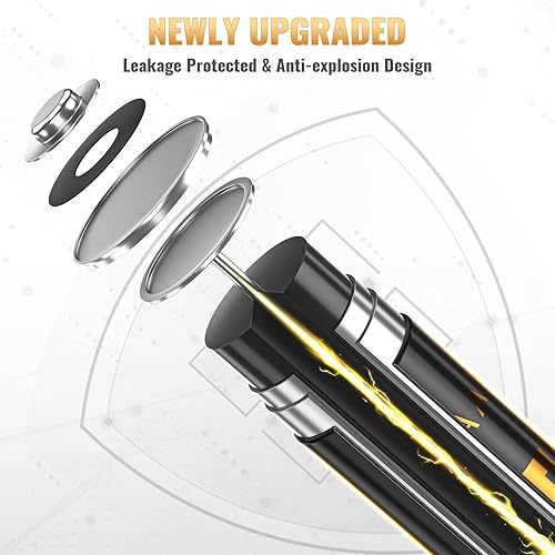 Miniatura 3 de BONAI Baterías de litio AAA, 8 unidades de 1.5 V de alta capacidad de larga duración Triple A baterías de máxima potencia para dispositivos de alta