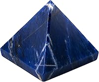 Vista 36 de Amazing Gemstone Piedras curativas de cristal de pirámide de lapislázuli: gran figura piramidal de 2 pulgadas de pirámide de piedra natural