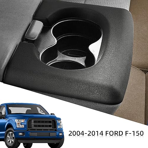 Miniatura 2 de Soporte para taza de consola central de repuesto, color negro, compatible con Ford F150 2004-2014