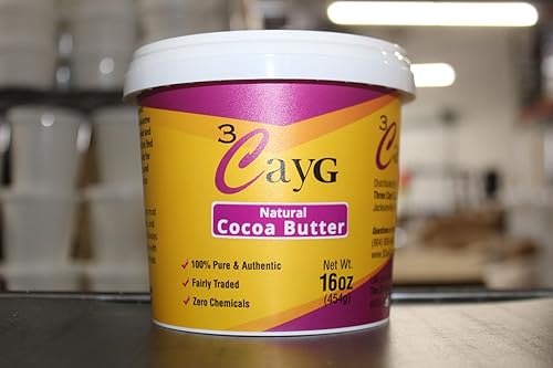 Miniatura 5 de 3CayG Manteca de cacao natural de 1 libra, sin refinar, hidratante y acondicionador para el cabello de lujo para la piel