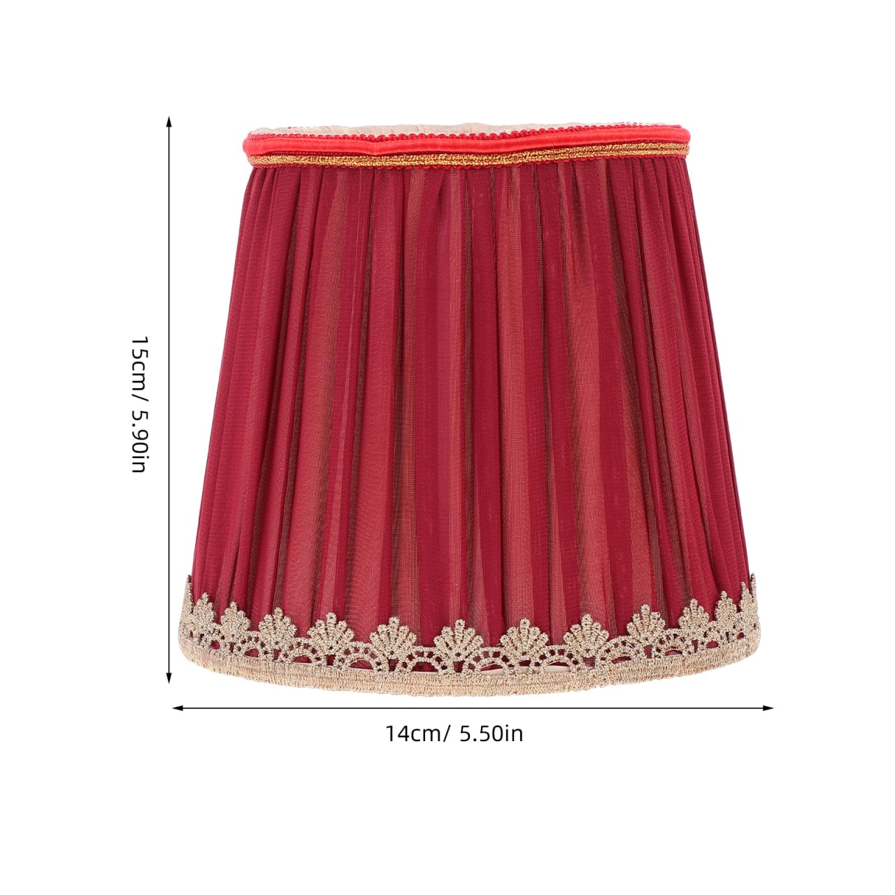 ORFOFE Cloth Lampshade 5.91 Inch Fabric Lamp Shade for E14 Screw Base Ceiling Wall Lamps Decorative Cover for Living Room Bedroom Study Lighting - Image 3