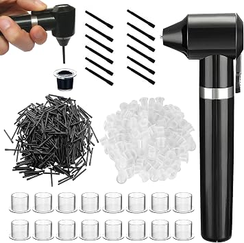 Ink Mixer Machine Kit - Pigment Mixer Machine with 200Pcs Ink Cups and Mixing Sticks Eyebrow Color Makeup Ink Pigment Electric Agitator Machine for Makeup Microblading Supplies