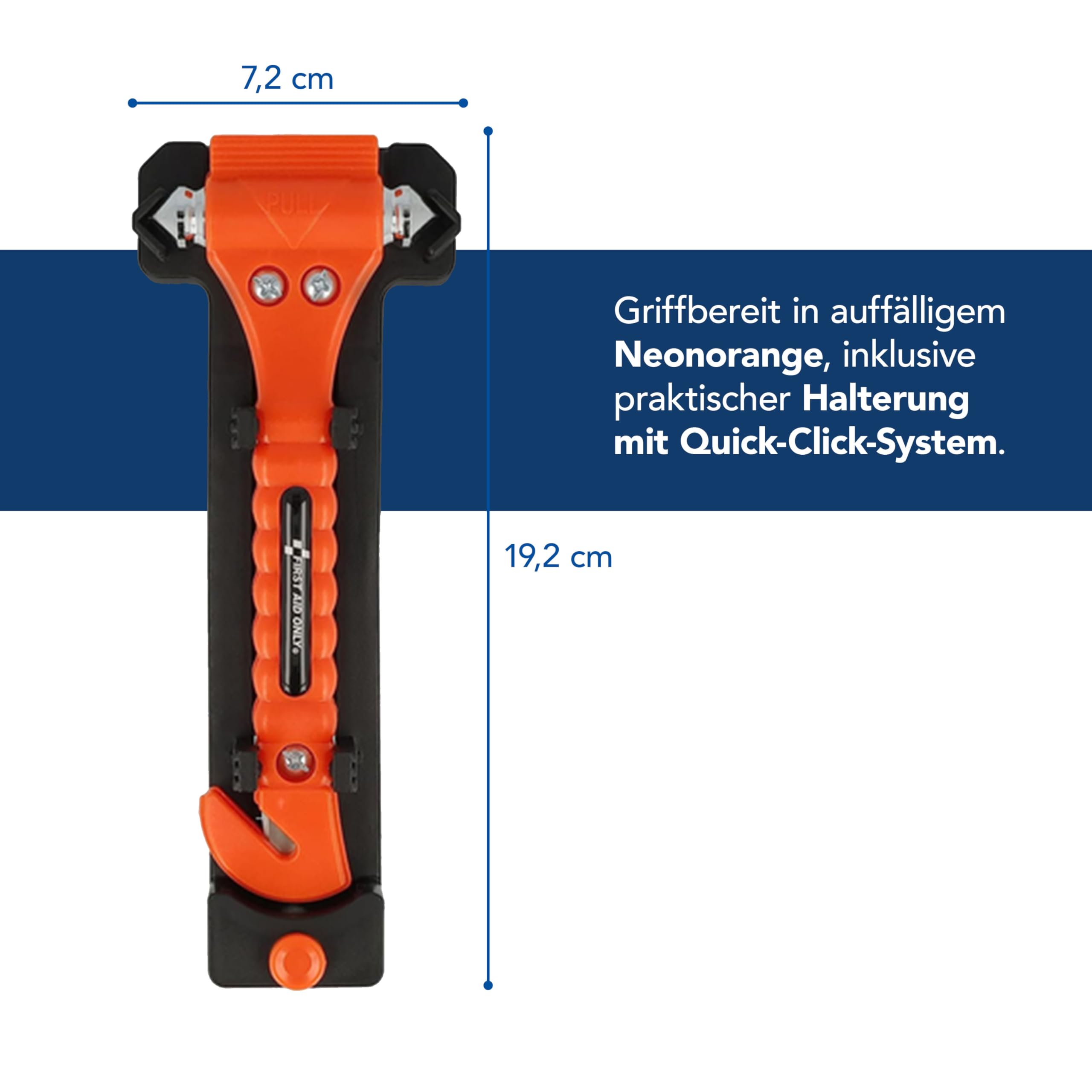 Młotek ratunkowy 2w1 First Aid Only - 2 sztuki wraz z mocowaniem
