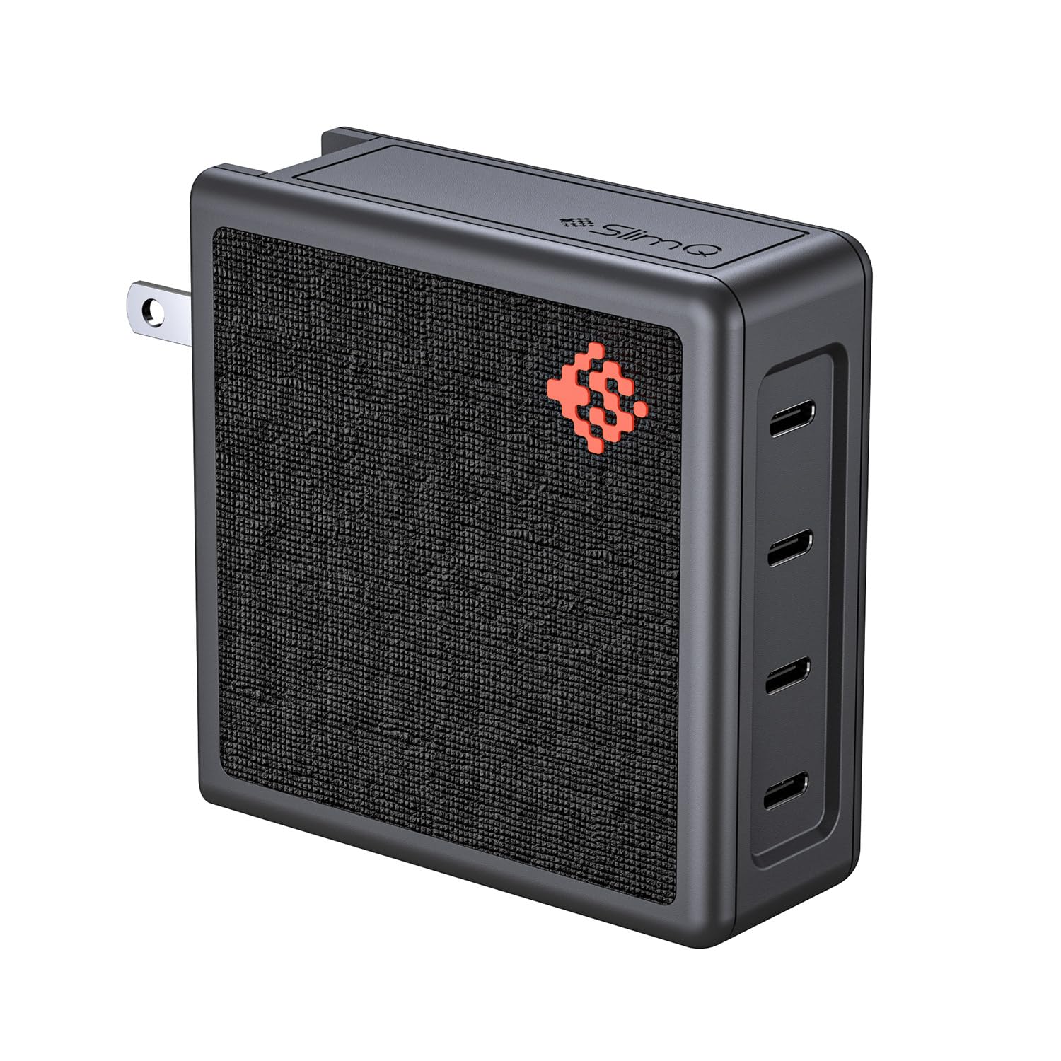 SlimQ Cargador de pared USB-C GaN PD3.1 140W de 150 W, 4 puertos, sin reinicio, para MacBook