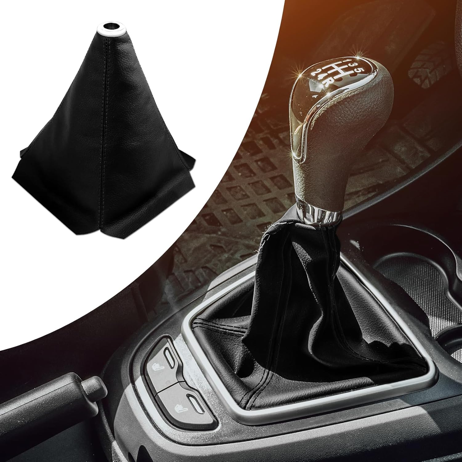 Car Shift Knob Dustproof Cover, Manual/Auto Gear Shifter